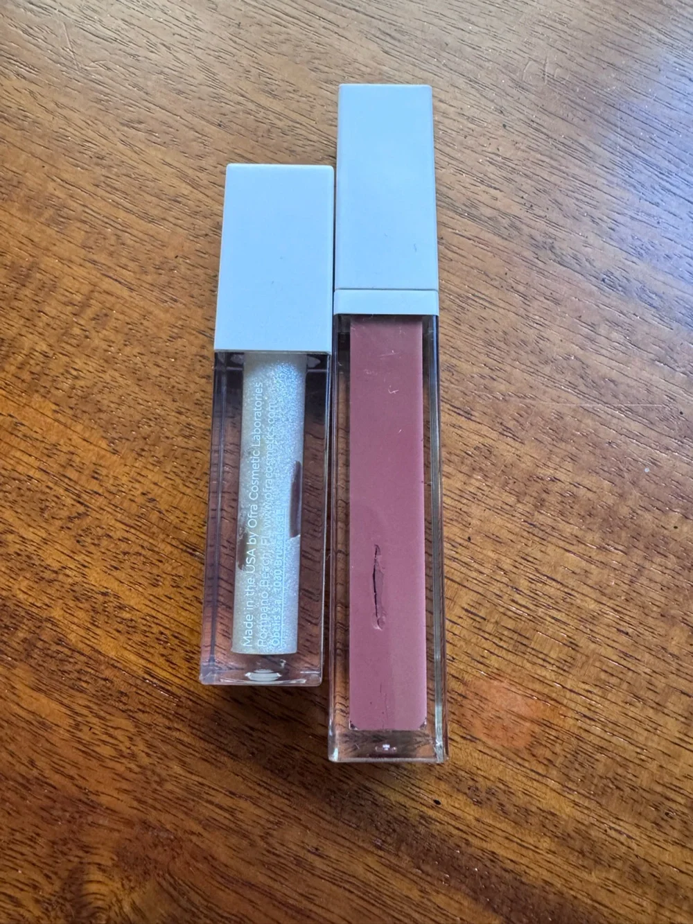 OFRA Long Lasting Liquid Lipstick Duo in Mauve Pink and Shimmer Clear